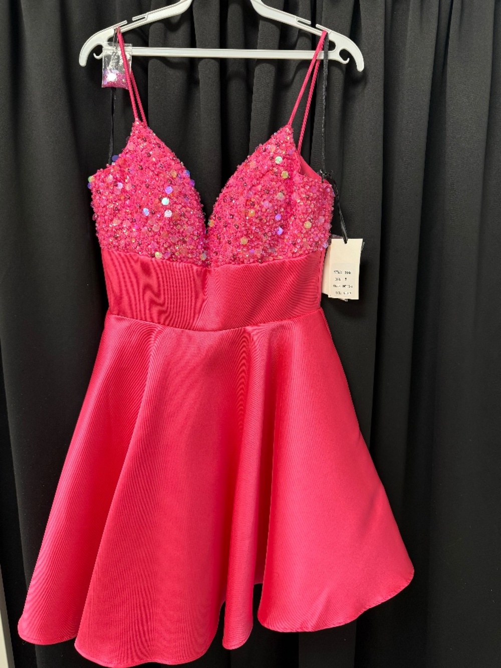 NWT ALYCE Paris Hot Pink Party Dress